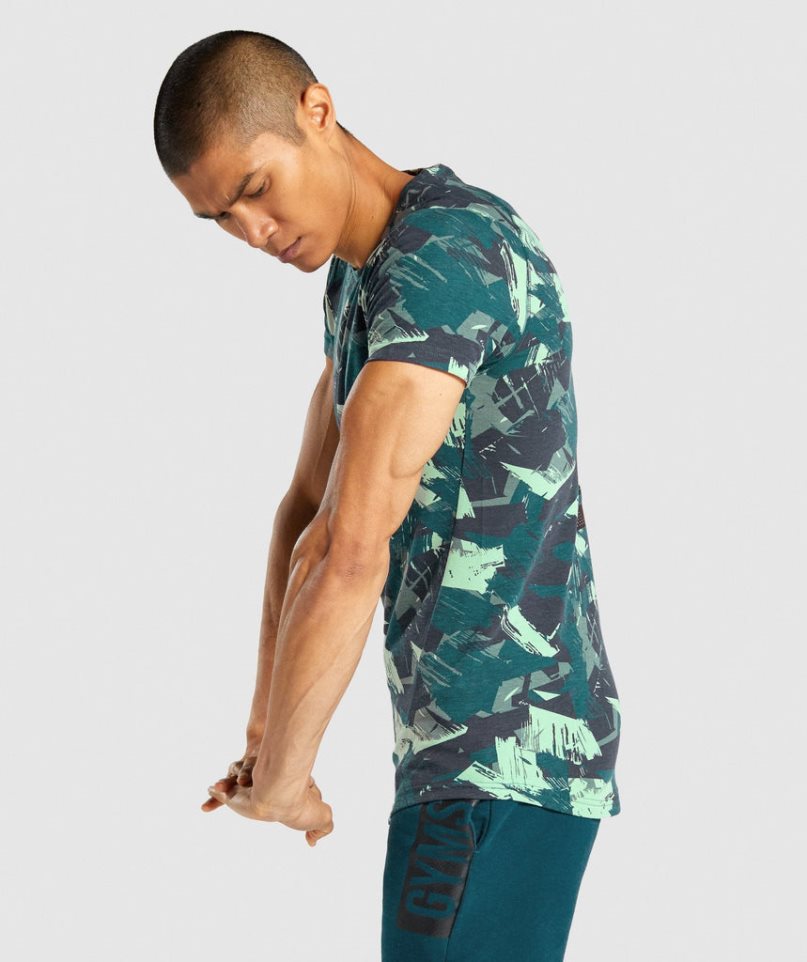 Koszulki Gymshark Bold Męskie Camo | PL 769JIN